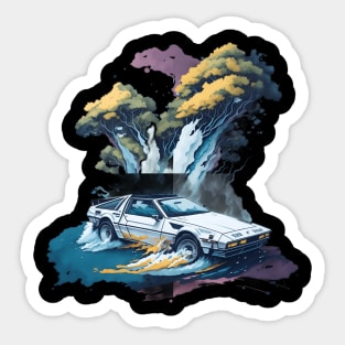 Summer Art DMC DeLorean Sticker